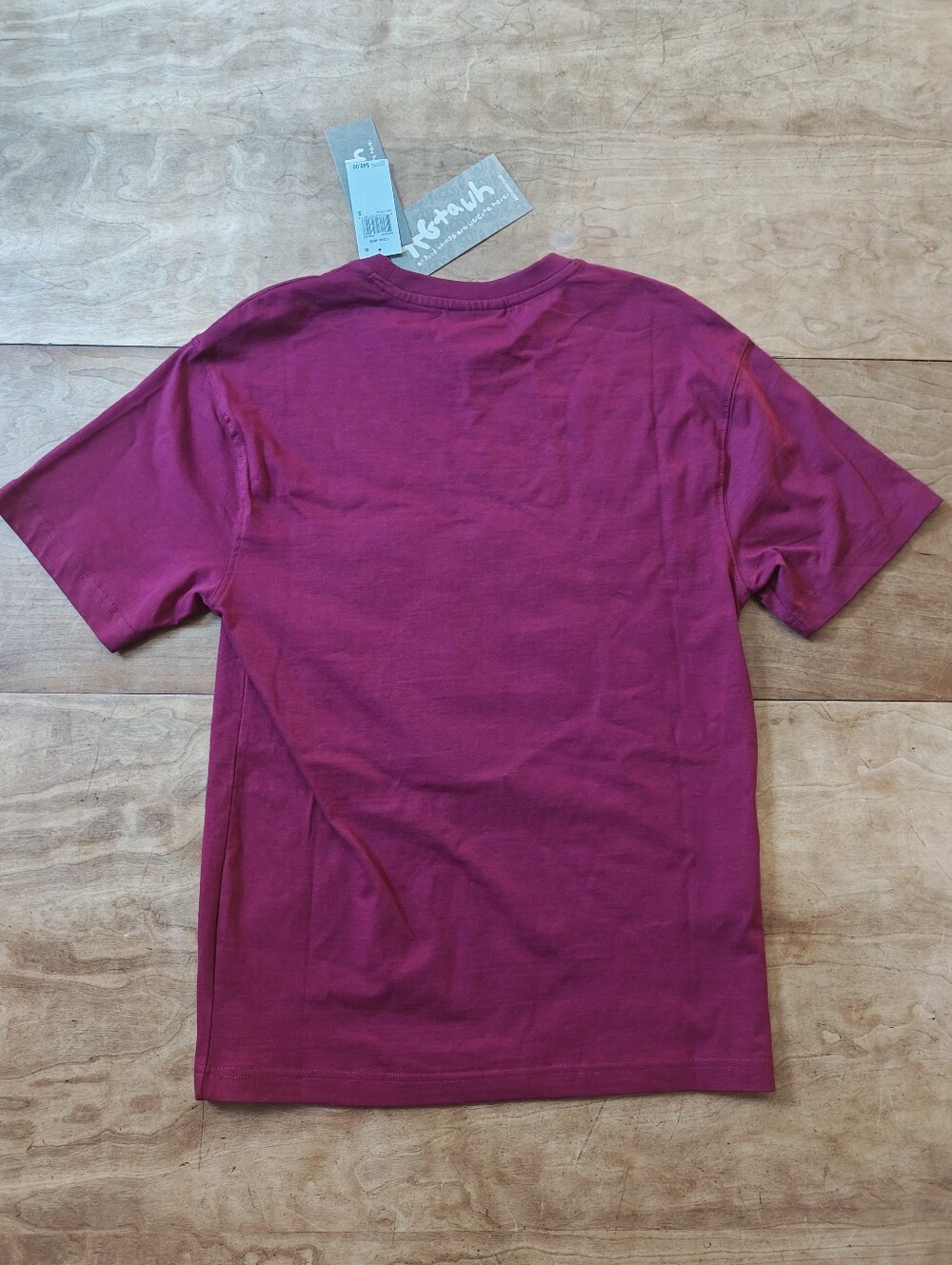 NWT AGtawh All Good Things Welcome Here Embroidered Appliqué Peace Sign Tee - Picture 6 of 8